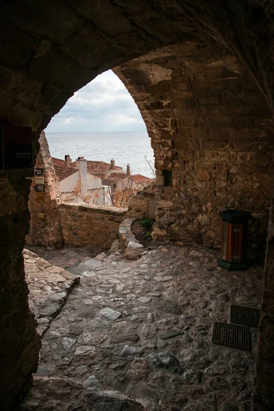 Paesaggio urbano a Monemvasia, Peloponneso, Grecia — Foto Stock