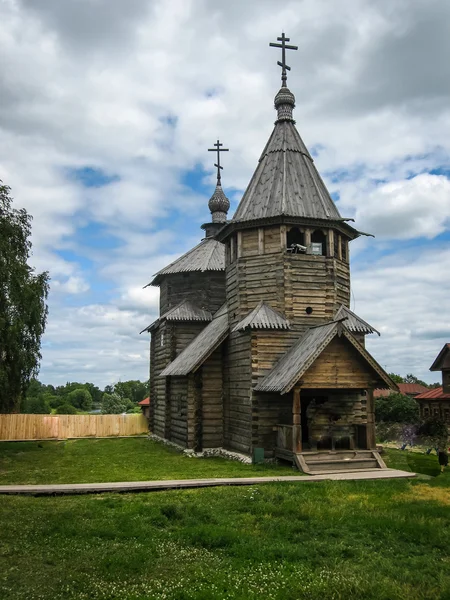 Wooden architecture in Suzdal — Stock Photo, Image