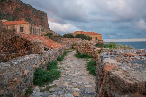 Cityscape at Monemvasia, Peloponnese, Greece — Stock Photo, Image