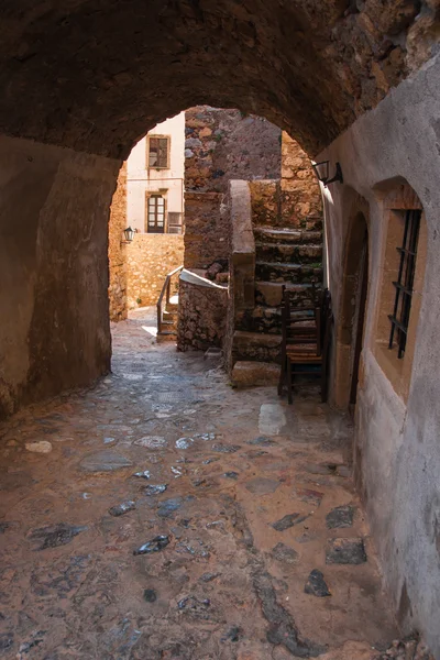 Paisaje urbano en Monemvasia, Peloponeso, Grecia — Foto de Stock