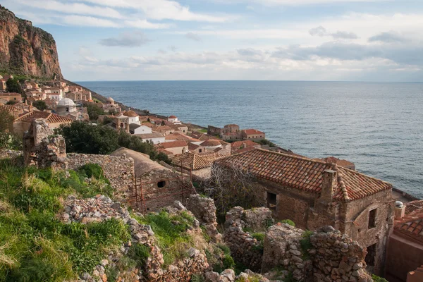 Cityscape at Monemvasia, Peloponnese, Greece — Stock Photo, Image