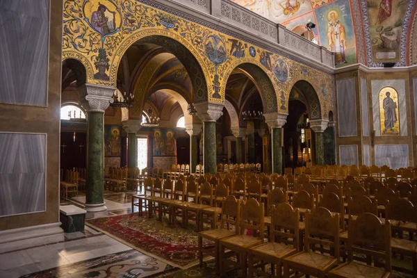 Innenraum der Kathedrale in Patras — Stockfoto
