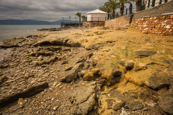 Loutra Edipsou plajında kaplıcaları — Stok fotoğraf