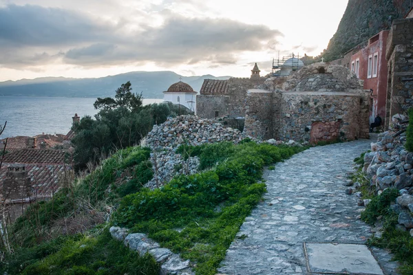 モネンバシア、ペロポネソス半島、ギリシャの都市景観 — ストック写真