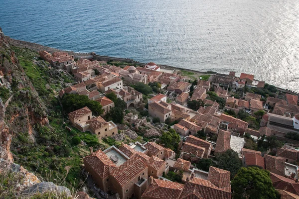 Cityscape at Monemvasia, Peloponnese, Greece — Stock Photo, Image