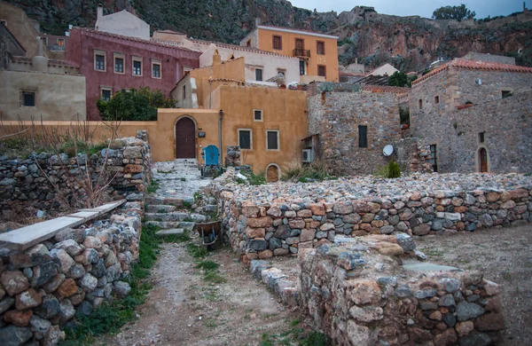 Cityscape at Monemvasia, Peloponnese, Greece — Stock Photo, Image
