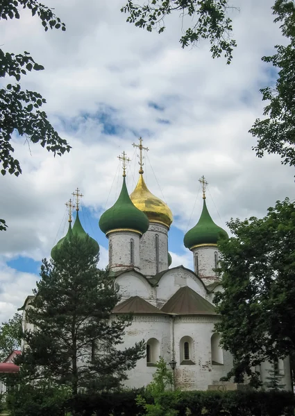 White stone church in Suzdal — Stock Photo, Image