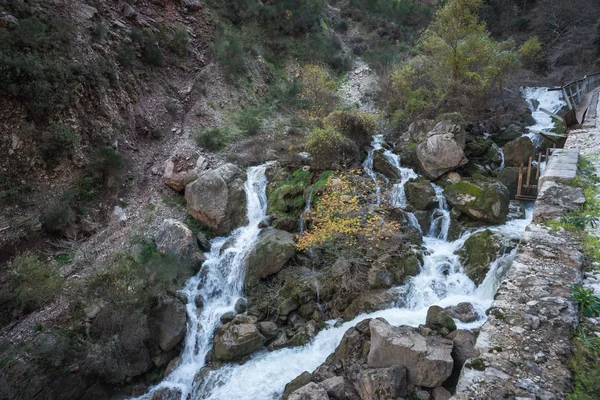 Vouraikos gorge şelale — Stok fotoğraf