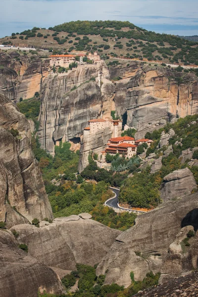 Vista de las montañas y monasterios de Meteora — Foto de Stock