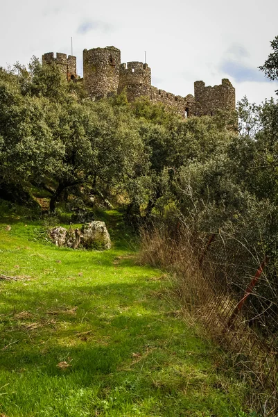 Ruines d'un château à Salvatiera de los Barros — Photo