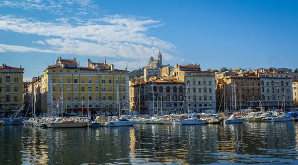 Морской пейзаж в Марселе, Франция — стоковое фото