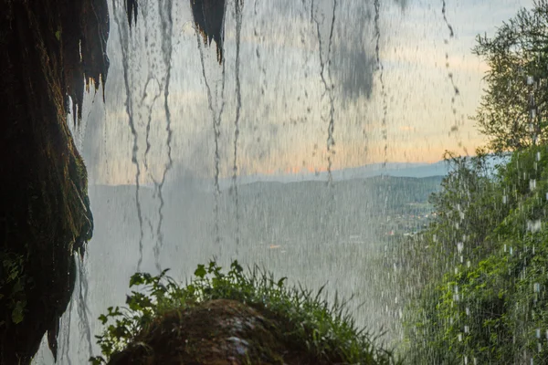 Wspaniały wodospad w Édessa — Zdjęcie stockowe