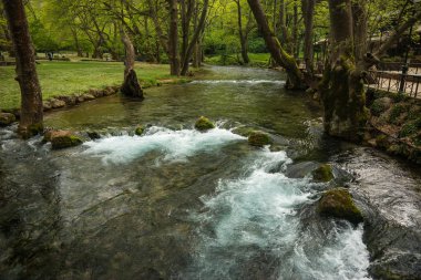 Naoussa çarpıcı şelale