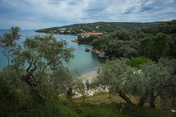 Τοπίο με βουνό και θάλασσα — Φωτογραφία Αρχείου