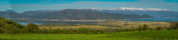 Vue panoramique du lac Prespa — Photo