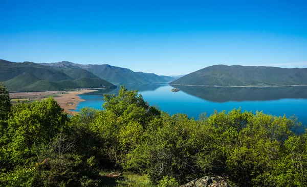 Mountains and Lake Prespa — Stock Photo, Image