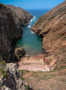 Doğal plaj Berlenga Adası, Portekiz