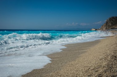 Kalamitsi beach, Lefkada, Yunanistan