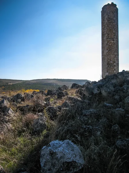 Zříceniny hradu na Canillas de Esqueva — Stock fotografie