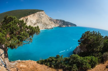 Doğa Manzaralı ve benzersiz beach Porto Kaziki