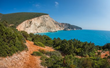 Doğa Manzaralı ve benzersiz beach Porto Kaziki