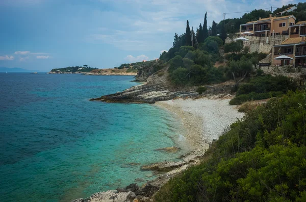 Paisaje marino, acantilados y playas en Paxi, Grecia — Foto de Stock