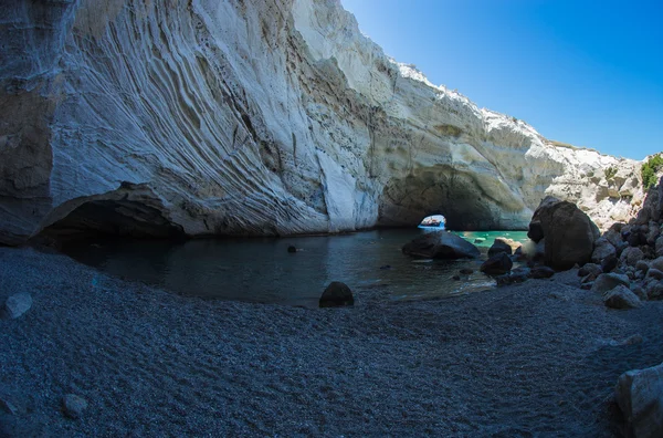 Grotta di mare unica Sykia, Grecia — Foto Stock