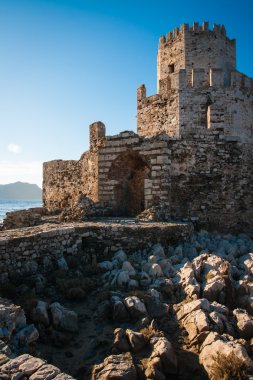 Methoni, Peloponnese Kalesi'nin kalıntıları