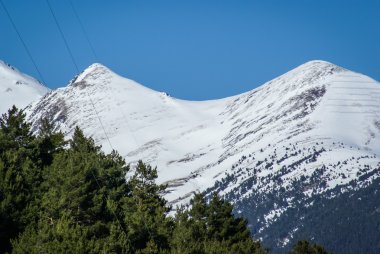 Andorra'da Dağları ile manzara