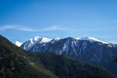 Andorra'da Dağları ile manzara