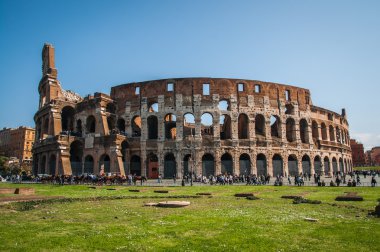 ruines'den Colloseum, Roma, İtalya