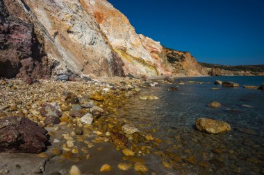 Firiplaka beach, Milos, Yunanistan