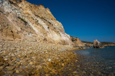 Firiplaka beach, Milos, Yunanistan