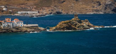 Doğal görünümü şehrine Andros, Yunanistan