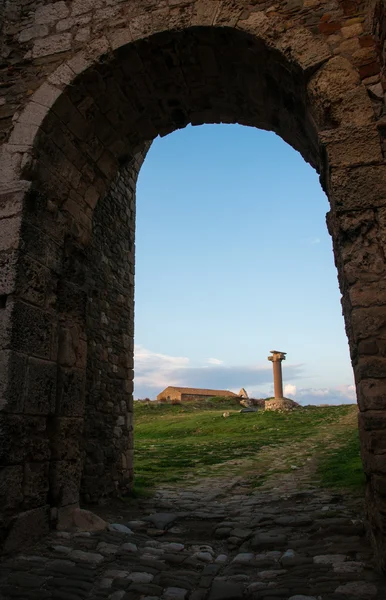 Ruinerna av fästningen i Methoni, Peloponnesos, Grekland — Stockfoto