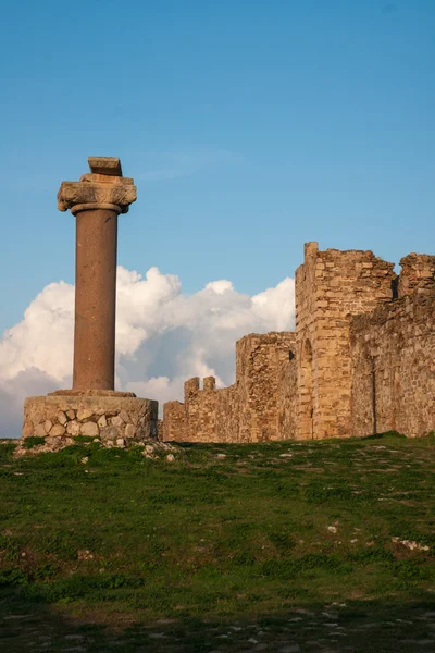 Ruínas da fortaleza de Methoni, Peloponeso, Grécia — Fotografia de Stock