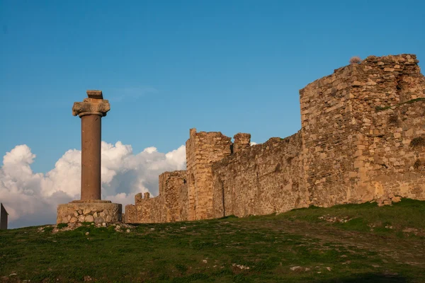 メトーニに位置、ペロポネソス半島、ギリシャの要塞の遺跡 — ストック写真
