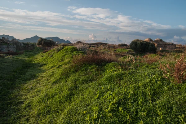 Ruínas da fortaleza de Methoni, Peloponeso, Grécia — Fotografia de Stock