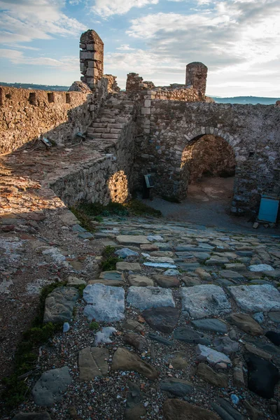 Ruinerna av fästningen i Methoni, Peloponnesos, Grekland — Stockfoto