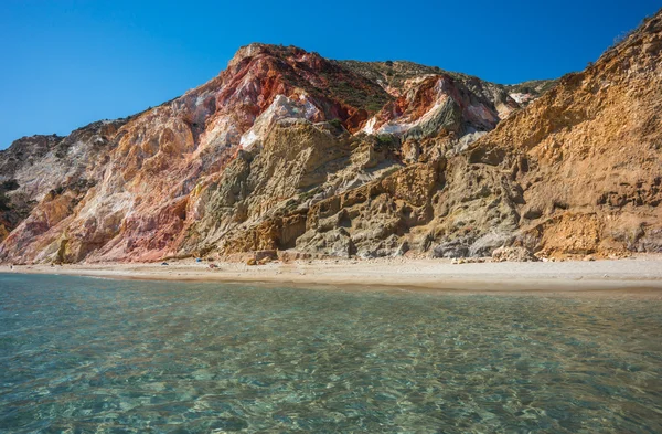 Firiplaka beach, Milos, Griekenland — Stockfoto