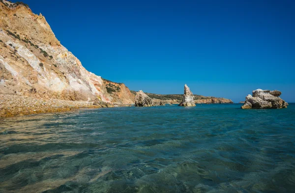 Firiplaka beach, Milos, Grécia — Fotografia de Stock