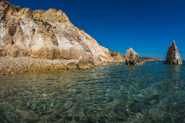 Firiplaka ビーチ、ミロス島, ギリシャ — ストック写真