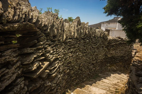 Çit duvar ve merdiven — Stok fotoğraf