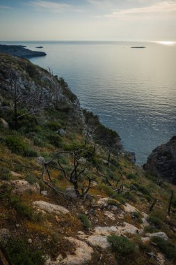 Doğal peyzaj manzaralı, Kythira, Yunanistan