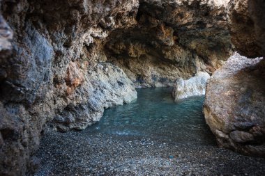 Doğal peyzaj manzaralı, Kythira, Yunanistan