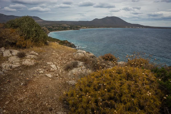 Scenic landscape with seaview, Kythira, Greece — Stock Photo, Image