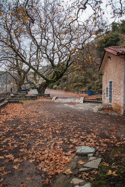 Vecchia casa a Lousias Gorge — Foto Stock