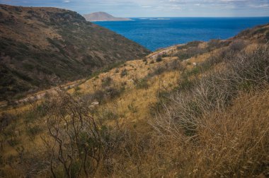Doğal peyzaj manzaralı, Kythira, Yunanistan