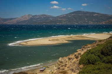 Altın kum plaj, EVIA, Yunanistan