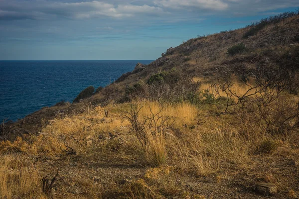 Paisagem panorâmica com vista para o mar, Kythira, Grécia — Fotografia de Stock